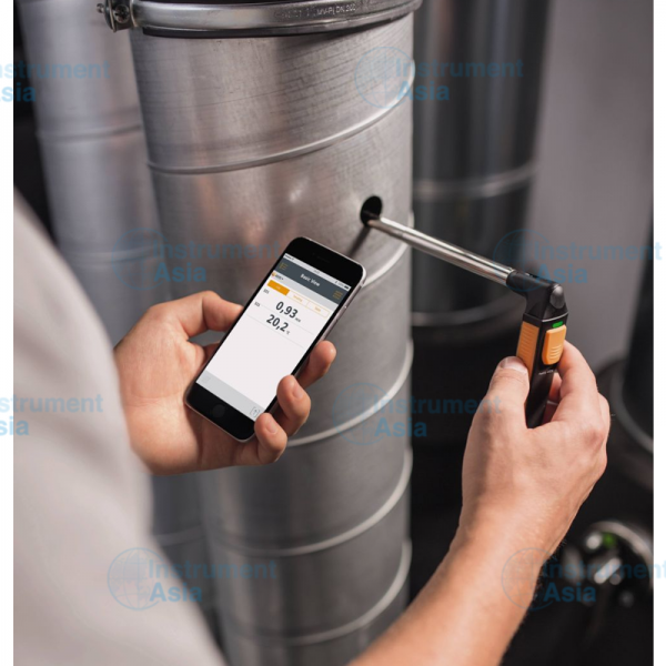 thermal anemometer with smartphone operation